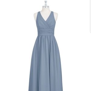 Azazie dusty blue size 10